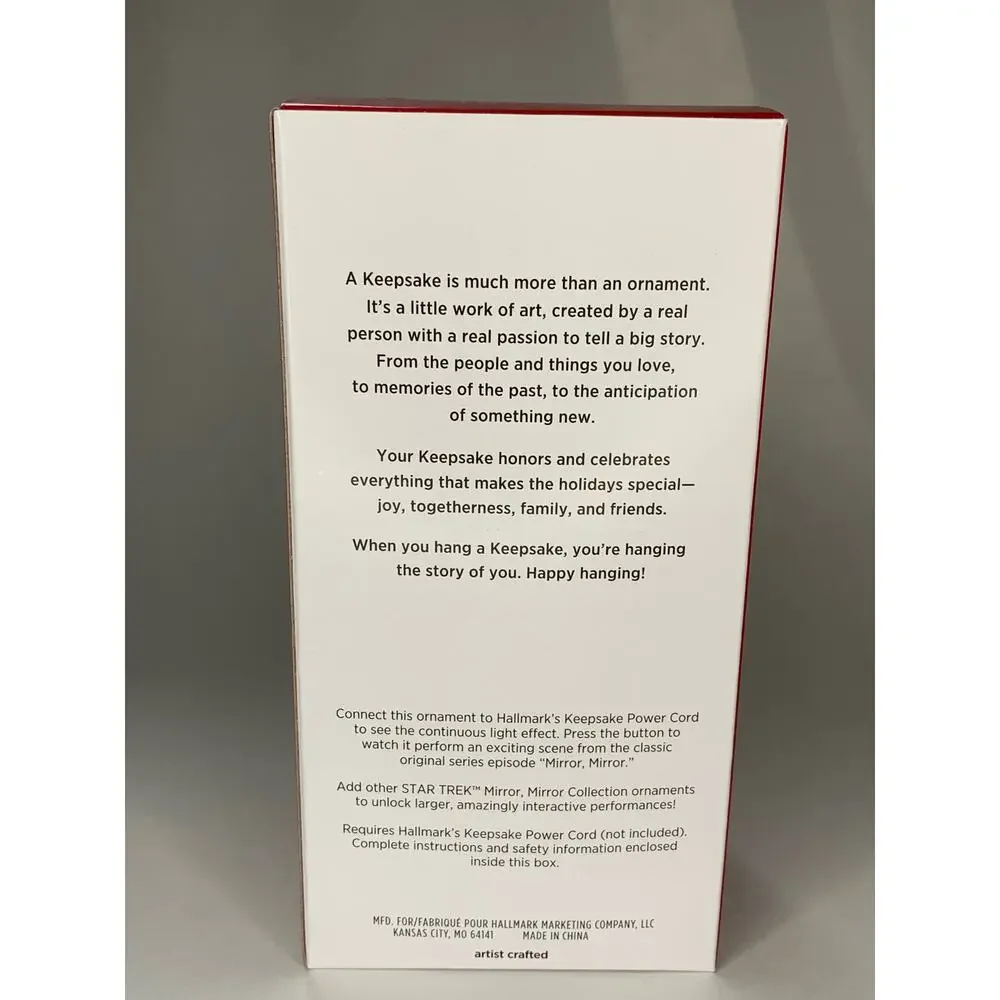 Hallmark Ornament 2021 Star Trek Mirror Mirror Ensign Pavel Chekov Storytellers